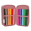 Depesche 13187 Miss Melody Dusty Rose Filled 3-Compartment Pencil Case
