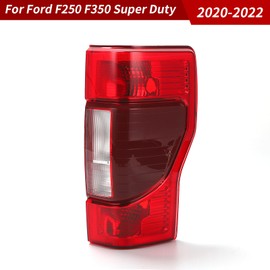 ZXMT Halogen Type Outer Tail Light Lamp Assembly Compatible with Ford F250 F350 2020 2021 2022 Super Duty Rear Tail lamp Bake Lamp LC3Z13404A LC3Z13404D(With Blind Spot,Right Passenger side)