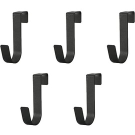 Shower Door Hooks, 5 Packs Shower Towel Hooks, Over The Door Hooks for Frameless Glass Shower Door, No Punching, Sticking Free Sturdy Metal Door Hangers for Hanging, Towels, Clothes, Bathroom