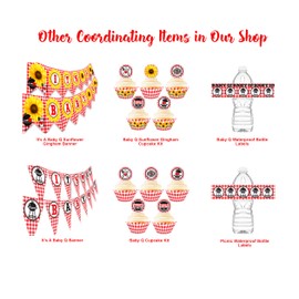 Baby Q Cupcake Kit - 24 Baby Q Cupcake Toppers and 24 Cupcake Wrappers - Baby Q Party Supplies - Baby Q Party Decorations - Cupcake
