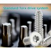 M5 x 45 mm Torx Countersunk Wood Screws 304 Stainless
