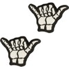 Shaka Hand Tactical Patches Embroidery Shaka Hand Badge Hook and