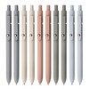 UIXJODO Gel Pens, 10Pcs 0.5mm Black Ink Pens Fine Point