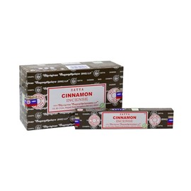 Satya Incense Sticks, 12 Packs x 15g, Cinnamon