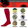 Pro Feet Men's Shooter 2.0 Team Socks, Black/Pink Ribbon, Medium