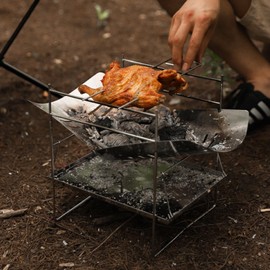 Outdoor Wood Burner, U Shape Outdoor Cooking Woodstove, Outdoor Gear Burning Stove for Camping, Tents, Survival, Outdoor Parties, Hiking, Fishing, Picnic