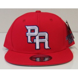 Unbranded Snapback Hats Puerto Rico 3D Embroidered Printed El Morro under visor Unisex! - Solid Red