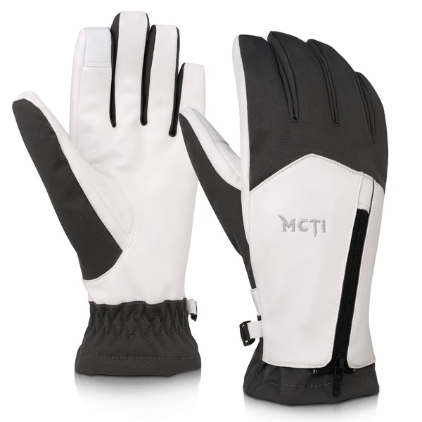 MCTi Winter Gloves for Women Waterproof Warm for Cold Weather
