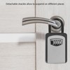 Key Lock Box Large Capacity Wall Mounted Resettable 4 Digit