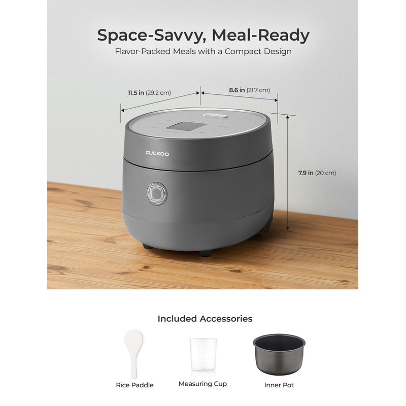 CUCKOO Micom Rice Cooker 3-Cup Uncooked / 6-Cup Cooked with