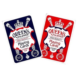 Queens Slipper Playing Cards Deck – Blue/Red