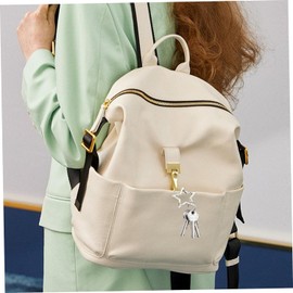 2Pcs Silver Star Carabiner Clip,Star Keychain Metal Star Key Ring Heavy Duty Star Keychain Clip Polished Cute Carabiner for Sports and Outdoors Craft Making Locking Carabiners Accessory