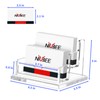NIUBEE Clear Business Card Holder 2 Tier Acrylic Business Card