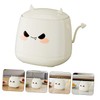 Levemolo Cute Small Desktop Trash Can with Lid Creative Mini