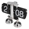 Flip Clock Quartz Movement High Accuracy Retro Style Stainless Steel