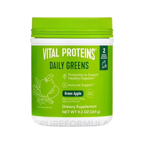 Vital Proteins Daily Greens 265 Gr Sabor Manzana Verde