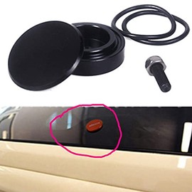 Black Racing Rear Wiper Delete Insert Plug Cap Kit For Most of cars