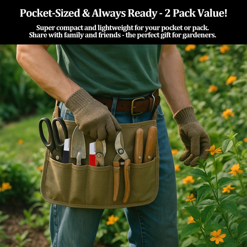 2 Pack Pocket Sized Garden Tool Blade Sharpener Sharpening Tool