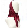 DRCUROTS pure color square scarf head scarf neckerchief for Women