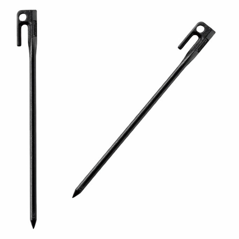 Coleman 2000017188 Steel Solid Pegs 11.8 inches (30 cm) (Black)