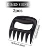 ZAMXHUG Pulled Pork Claws - 2 Pieces Solid Plastic Grip