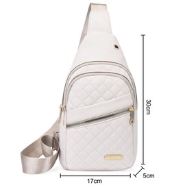 ZXTGBQ Brusttasche Damen Sling Bag Herren, Schultertasche Diebstahlsichere, Schultertasche Brusttasche Leichte Sling Bag, Klein Crossbody Umhängetasche zum Wandern Outdoor Sports Reise