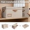 StorageWorks Large Clothes Storage Bins, Fabric Boxes with Divider Board,