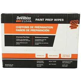 DeVilbiss 803657 DC101 Paint Prep Wipe, (Box of 300)