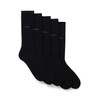 BOSS Men's Business Socks, Soft Cotton, Pack of 5, Black,