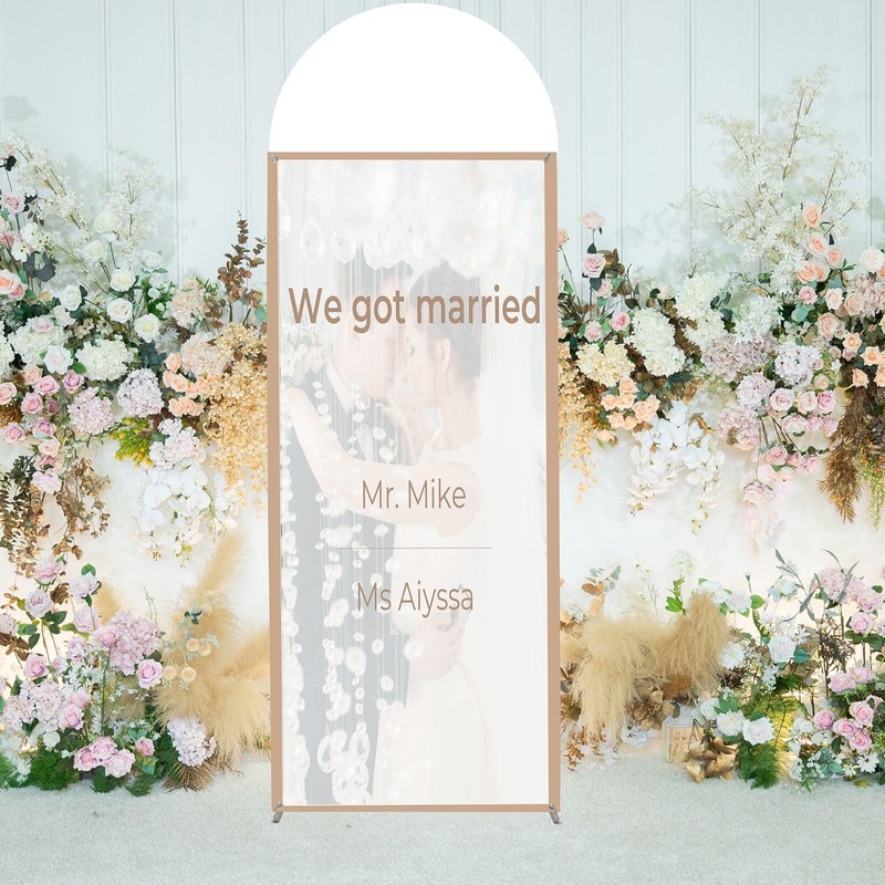 YDisplay X Banner Stand Adjustable Fit Banner Size from 23"X63"