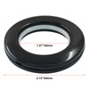 BokWin 8 Pack 1-9/16" (40mm) Inner Diameter Curtain Grommet, Black