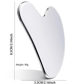 VGY Stainless Steel Gua Sha Facial Tools, Tighten Skin Massage Guasha Beauty Tool for Face Body Eyes Neck Massager
