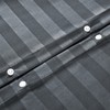 Hafaa Single Duvet Cover Set Hotel Quality Stripes Satin Bedding