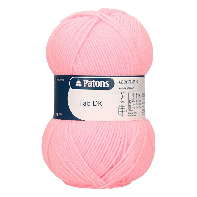 Patons Knitting Yarn, Acrylic, Pink, One Size