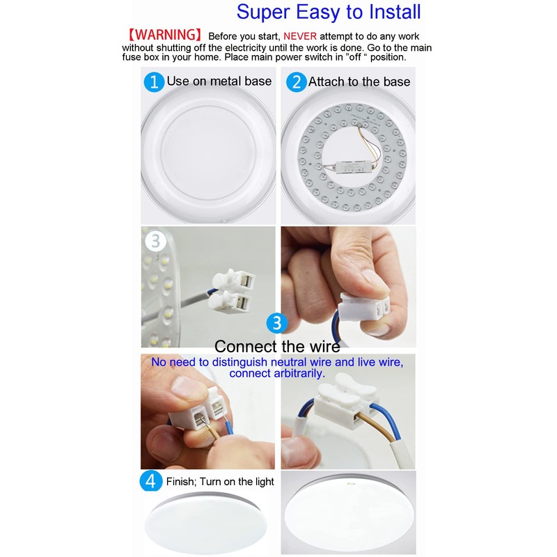 OLYMSTAR 35W 3 CCT LED Light Kit Replacement, LED Panel
