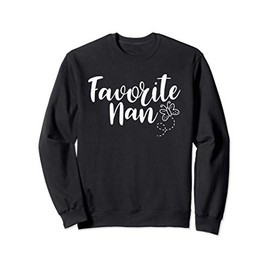 Favorite Nan - Cute Grandma Butterfly Design Sweatshirt