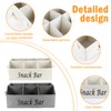 Xbopetda Snack Organizer for Countertop, 2 Pack Fabric Snack Container