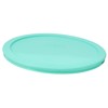 Pyrex 7200-PC Yellow, 7201-PC Red, and 7402-PC Green Lid Set