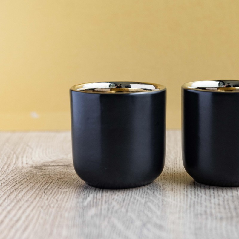 La Cafetière Double Walled Ceramic Espresso Mugs, Set of Two,