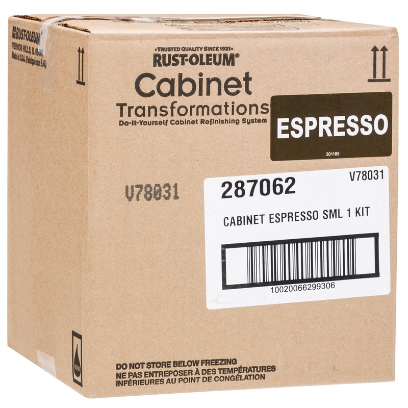 Rust-Oleum 287062 Cabinet Transformations Premix Kit, Small, Espresso