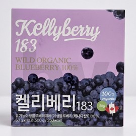 GH Natural Kelly Berry 183 Wild Blueberry Puree 10 sachets 1 box / 켈리베리183 야생 블루베리 퓨레 10포 1박스