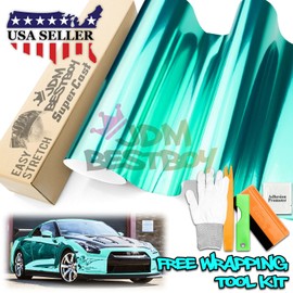 Supercast Chrome Teal Car Vinyl Wrap Sticker Decal Film Sheet with Air Release Technology - 60"x240" (5FTx20FT)