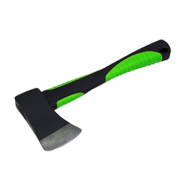 Grip 1-1/4 Pound Deluxe Camp Axe - Heat Transferred Steel - 15" Fiberglass Handle - Firewood - Camping, Hunting, Hiking