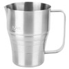 Stainless Steel Coffee Pitcher Cup with Scale 900ml, Household Silver