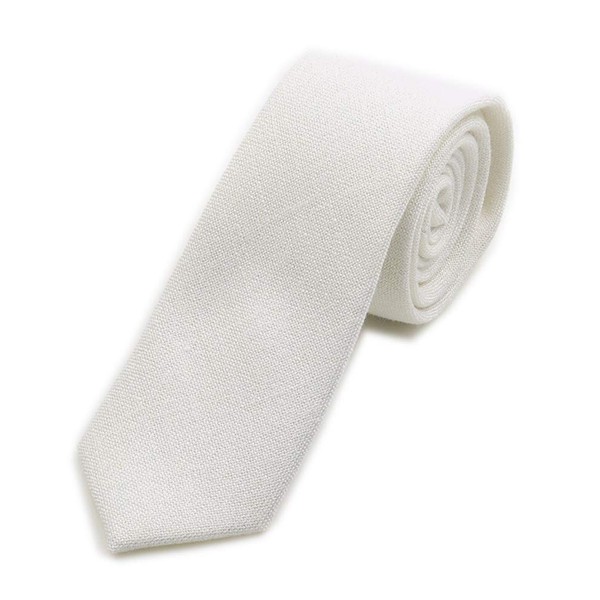 Men's Boys Womens Solid White Tie Trendy Designer Necktie Ideal