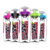 HydroFruition: 32oz Fruit-Infused Hydration Water Bottle Drinkware Stylish Portable Reusable