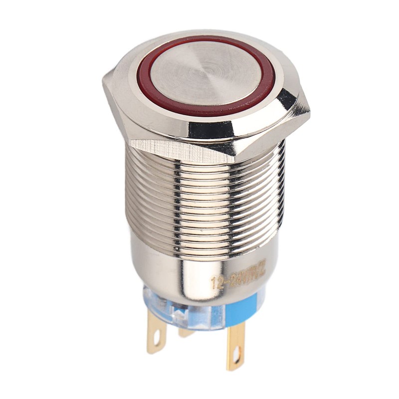 Keenso Car LED Push Button, 19 mm 12-24 V LED