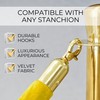 6PCS Gold Stanchion Rope 5FT — Golden Thick VIP Ropes