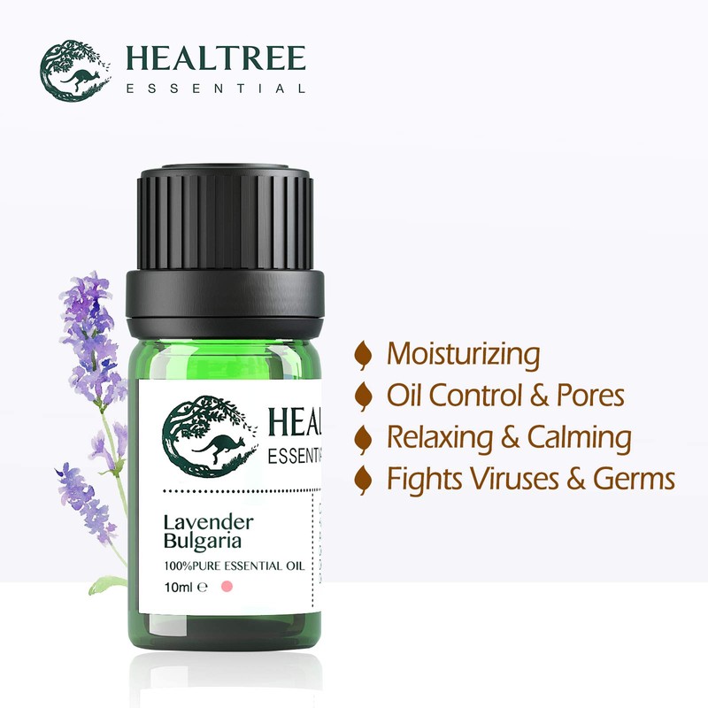 HEALTREE Lavender Essential Oil - 100% Pure Bulgaria Lavender Oil
