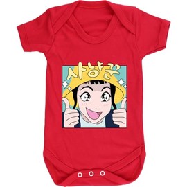Hippowarehouse Kpop Movie Cute Anime Hunter Girl with Yellow Bucket Hat baby vest bodysuit (short sleeve) boys girls